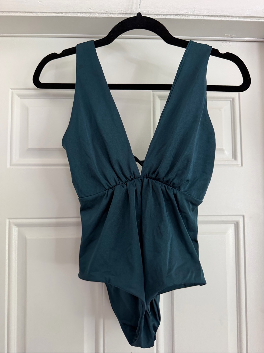 Tori Praver Deep Teal One-Piece Swimsuit